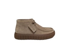 Clarks torhill hi dark sand polacchini uomo