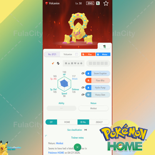 Shiny vulcanion evento - ✨,