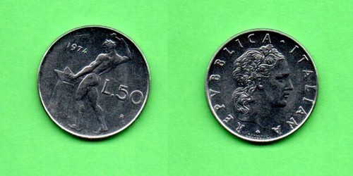 Italia lire 50 1974 - italia,
