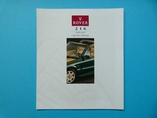Brochure / Catalogo / Brochure Rover 216 Cabriolet / Cabrio Special Edition 03/94