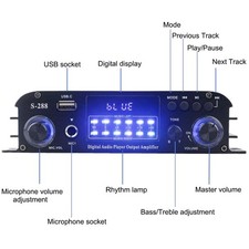 Amplificatore bluetooth 1200w - amplificatore,
