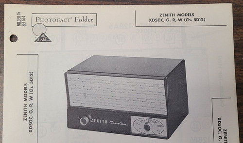 Zenith models xd50c - zenith, xd50c,