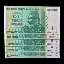 5x Zimbabwe banconota da 1