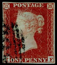 SG10, 1d deep red-brown PLATE