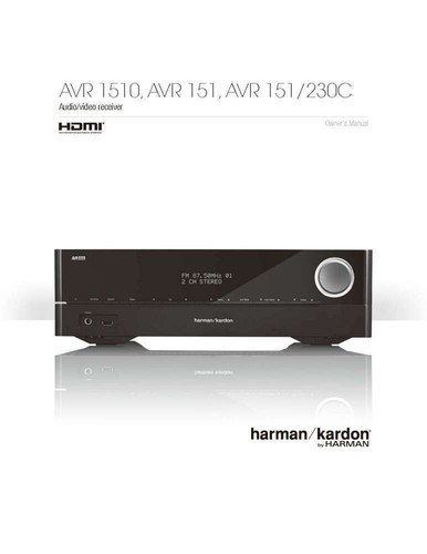 Harman kardon avr1510 avr151 - kardon,