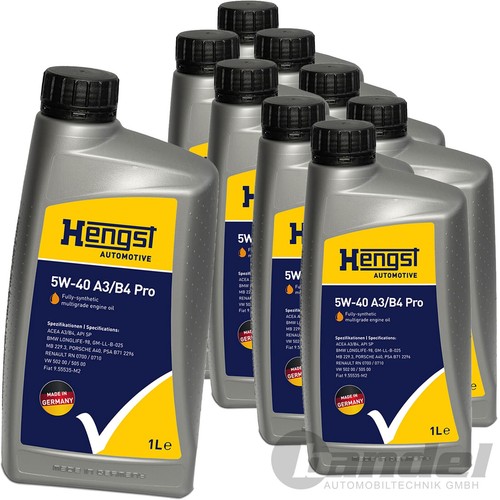 Olio motore 9x1l - olio, hengst