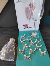 12 ciondoli in vetro da vino