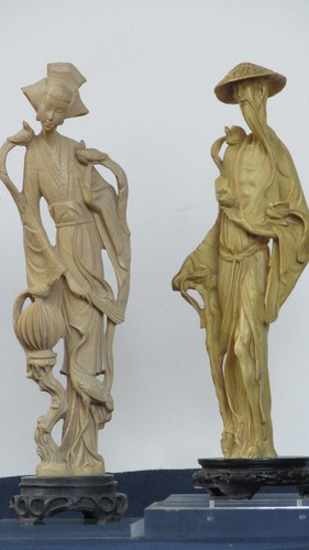 R744 coppia sculture orientali - r744,
