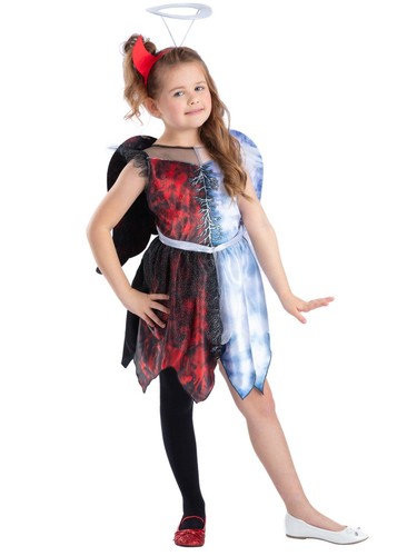 Costume mezzo angelo diavolo