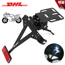 Supporto Moto Universale Portatarga Licenza con Luce Posteriore LED Regolabile