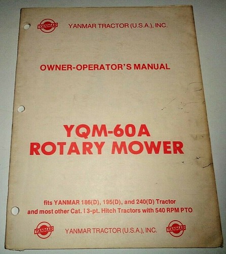 Yanmar yqm 60a operatori - 60a,
