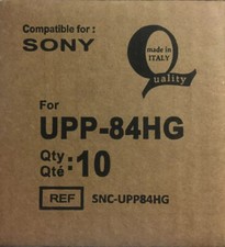 10 ROTOLI CARTA FOTOGRAFICA SONY UPP-84HG COMPATIBILE ECOGRAFIA UPP84HG ECOGRAFO