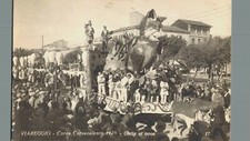 Lucca Viareggio carnevale 1928 Gatta ci Cova non spedita f. Piccolo 