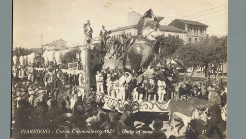 Lucca viareggio carnevale 1928 - carnevale,