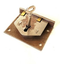 Serratura baule cassapanca acciaio tradizionale restauro mobili antichi ferramenta 3"