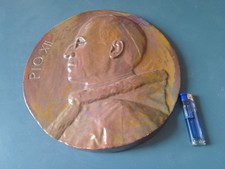 PIO XII FORMELLA IN CERAMICA A