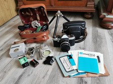 Praktica attrezzatura fotografica fotocamera reflex Praktica Super TL con Zeiss 2.8/50