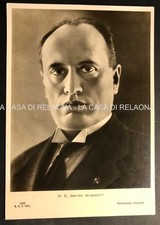MUSSOLINI PORTRAIT POSTCARD -