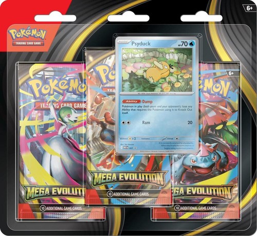 Pokemon mega evolution pack - mega, 3-pack
