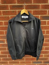 Giacca Comme Des Garcons Play CDG Play Uomo ZipUp Track Nero Cuore Taglia M Uomo