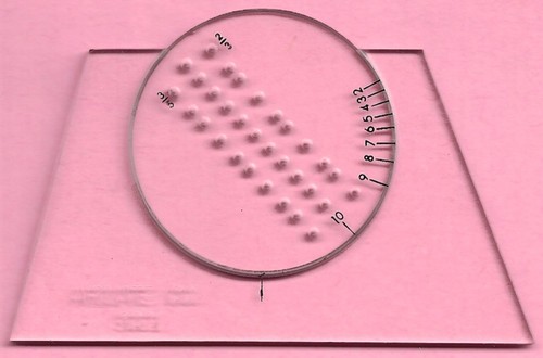 Stencil guida lettering