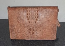 Porta Documenti Vintage In Pelle Di Coccodrillo Baby