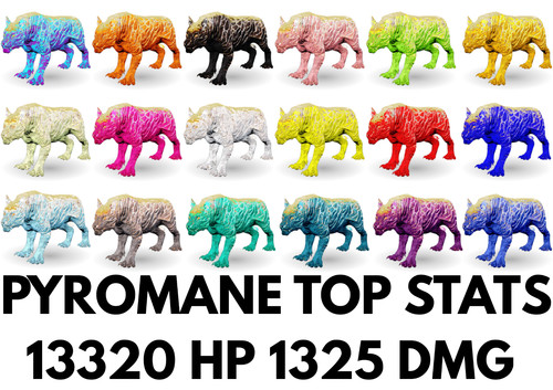 Pyromane 13320 1325 - hp, dmg