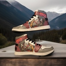 Scarpe alte Anime Jiraiya Naruto Trainer sneaker Dunks taglia US 11 EU TAGLIA 45