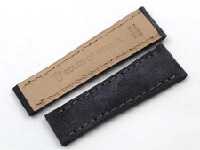 Cinturino Pelle Lusso Scamosciata Grigio 20/16mm Deployante Ricambi Unisex