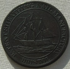 1812 Bristol Penny Token