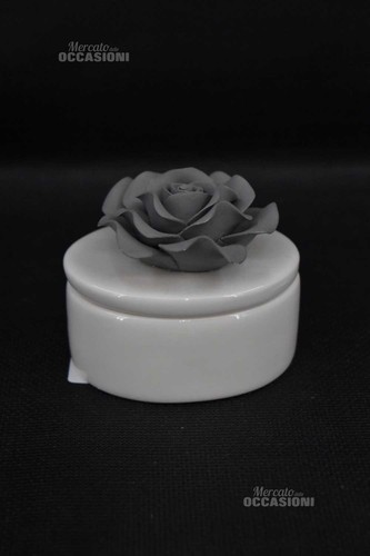 Porta gioie ceramica bianco - porta,