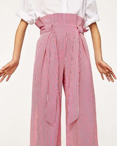 Zara pantalone donna rosa - zara,