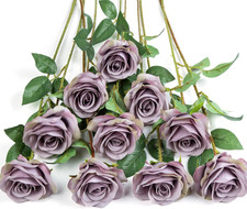 10 Rose Finte Fiori Di Seta