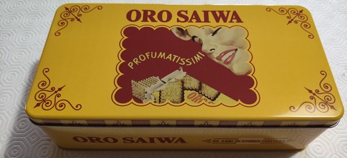Scatola latta oro - di, saiwa