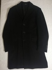 Cappotto Coveri Nero Lana Vergine Cashmere