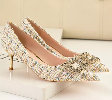Decolte scarpe donna tweed