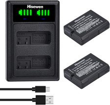 EN-EL14 En-El14A Batteria (2Pack) E Doppio Caricatore per Nikon D3200, D5600, D3