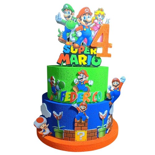 Torta compleanno super - torta, di