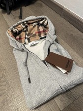  Felpa zip Burberry grigia 
