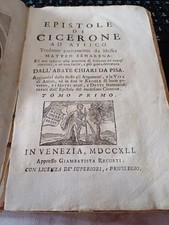 libro antico EPISTOLE DI