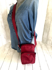 PRADA Small Tessuto Cherry RED