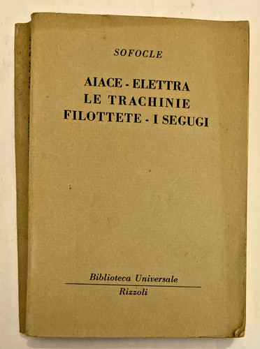 Sofocle aiace elettra - aiace,