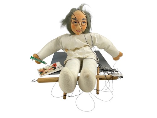 Sammlerpuppe stoff marionette - sammlerpuppe,
