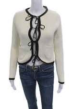 Zara Women Cardigan Beige Wool