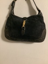 Gucci 1961 vintage blue suede