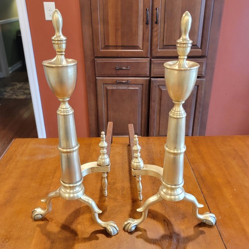Andirons per camino ottone - per, in