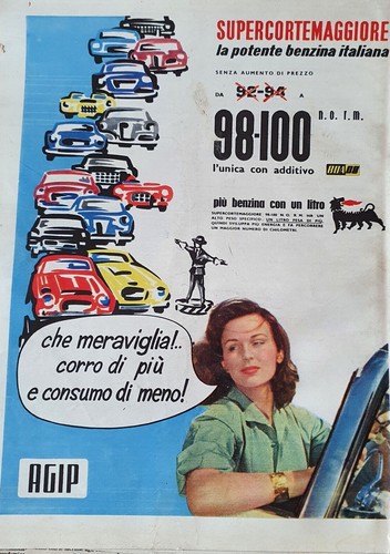 Agip supercortemaggiore auto - supercortemaggiore,