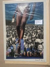 Josep M. Areca Barcellona Spain Mail Art Collage Signed Visual Poetry 2004