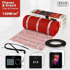 Riscaldamento a Pavimento Elettrico WarmUp Piastrella Bagno 150W/M² Set