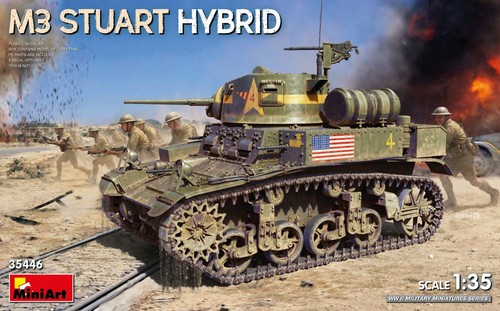 Miniart 35446 stuart hybrid - 35446, m3